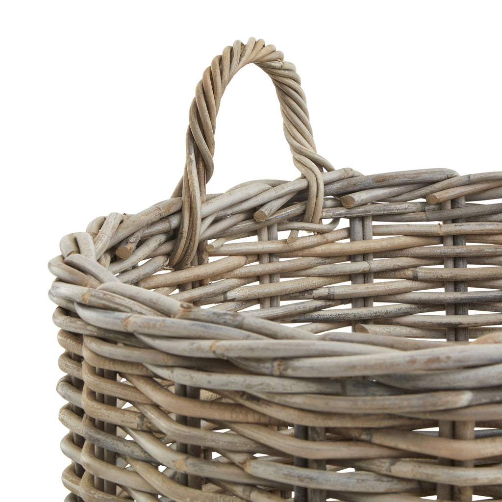 Tavona Rattan Round Storage Baskets - Set of 3