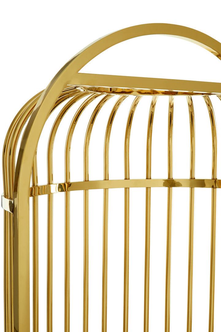Amara Cage Chair - Gold & Black