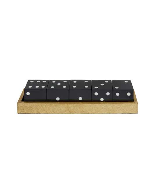 Dixon Dice Set - Black & Gold