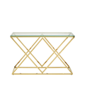 Luma Gold Finish Console Table