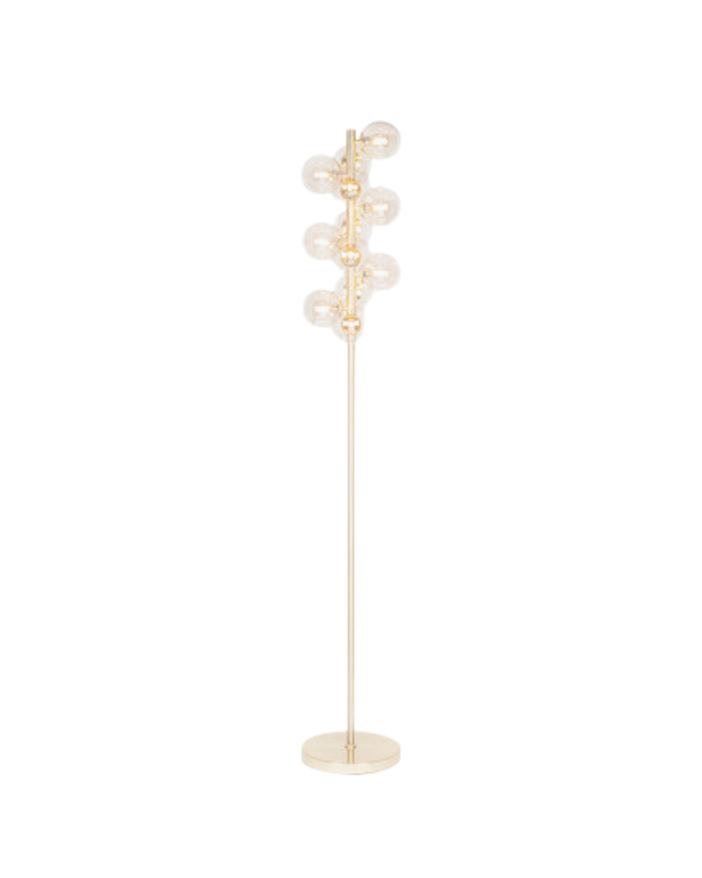 Talbot Orb Floor Lamp -  Lustre Glass and Gold
