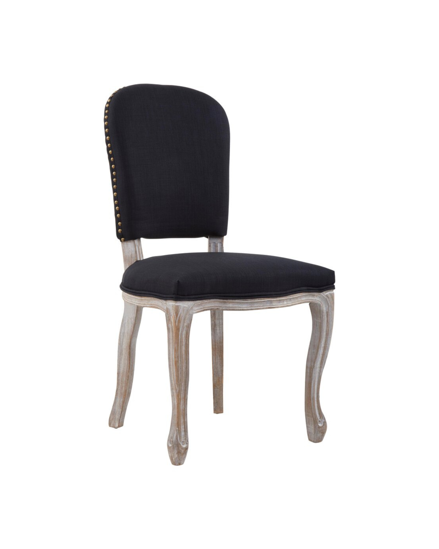 Velassi Dining Chair - Black Linen