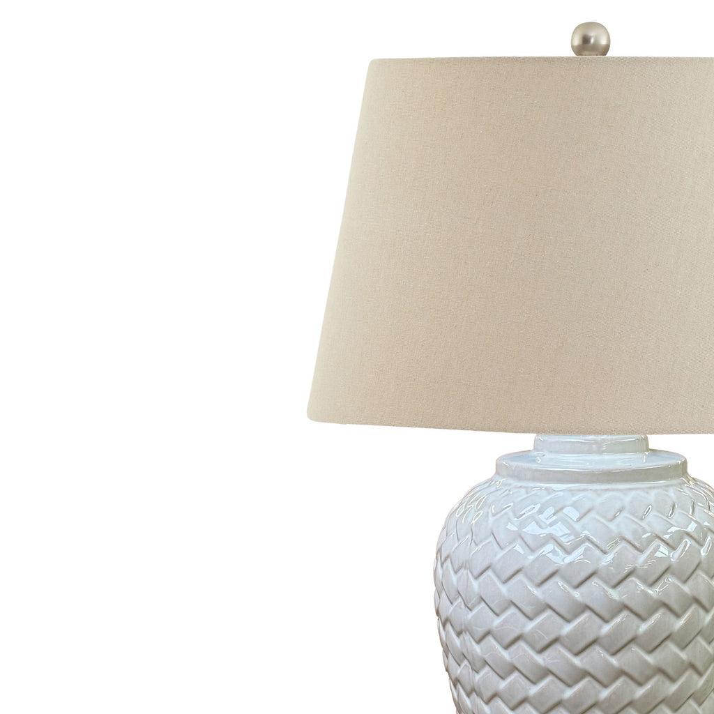 Iona Woven Ceramic Table Lamp