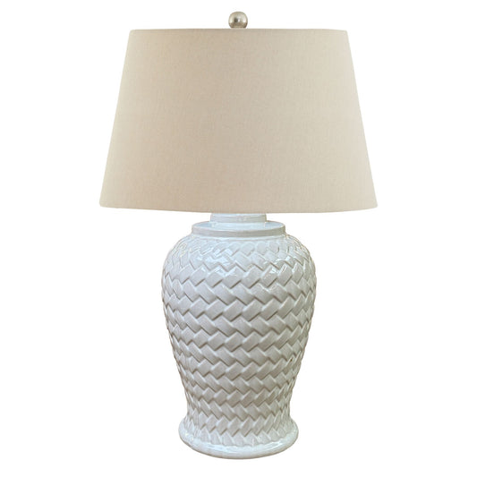 Iona Woven Ceramic Table Lamp