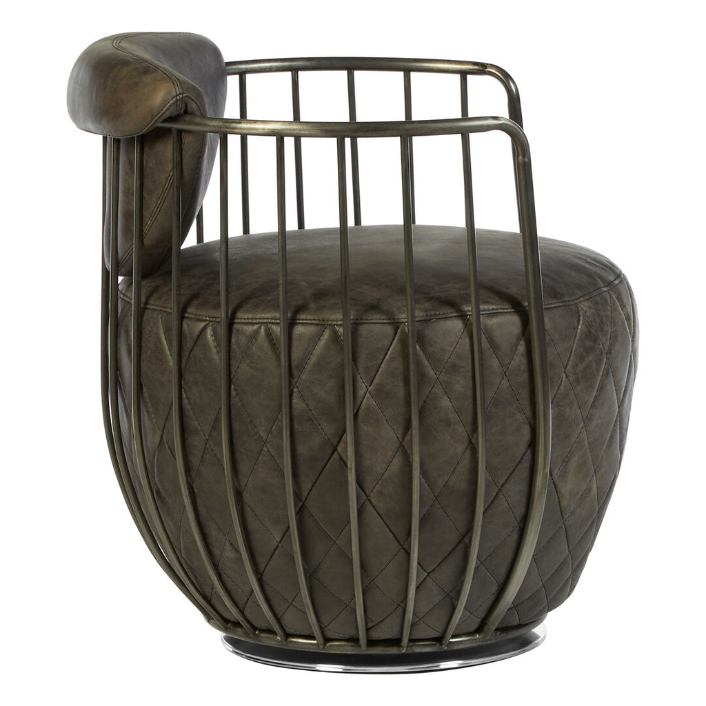 Loft Wire Swivel Chair - Dark Grey