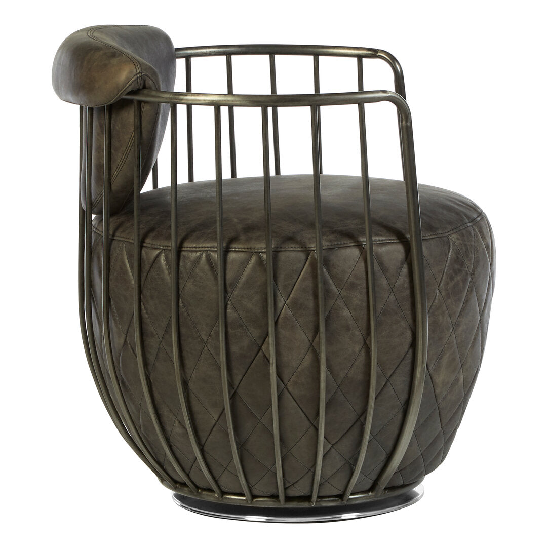 Loft Wire Swivel Chair - Dark Grey