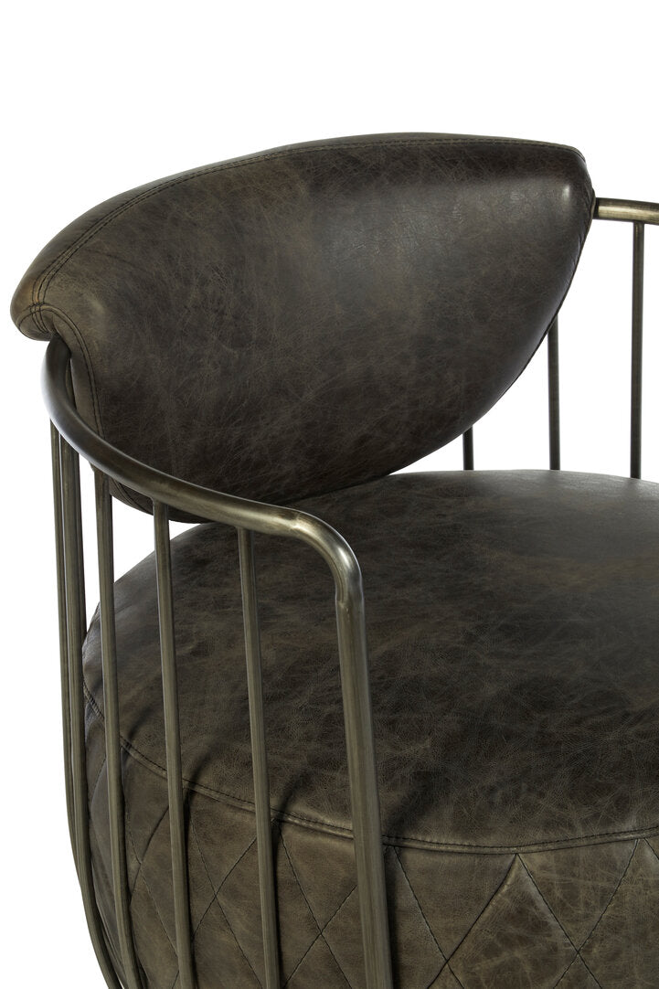 Loft Wire Swivel Chair - Dark Grey