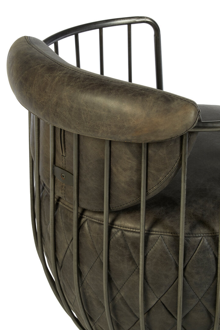 Loft Wire Swivel Chair - Dark Grey