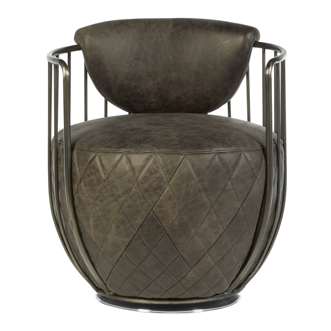 Loft Wire Swivel Chair - Dark Grey