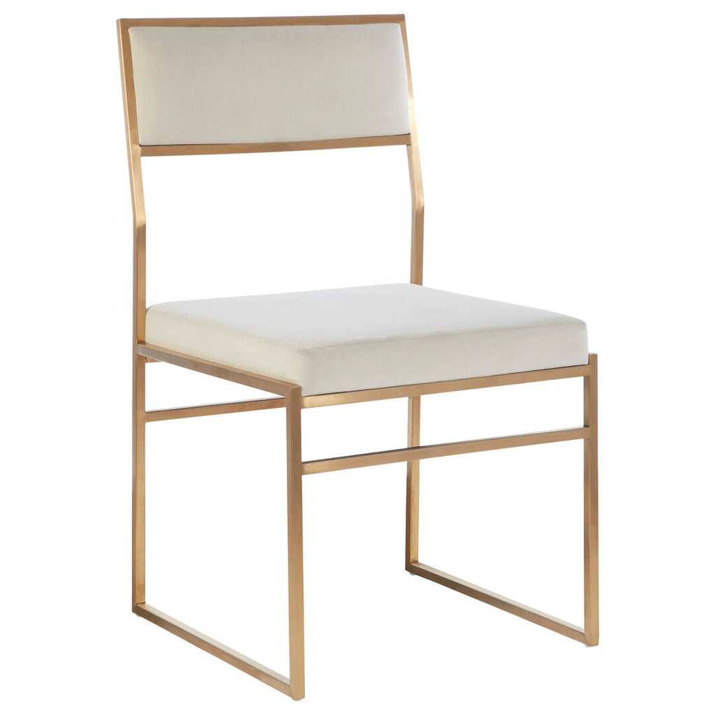 Loreto Dining Chair - Milk Velvet