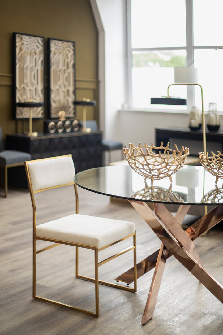 Loreto Dining Chair - Milk Velvet