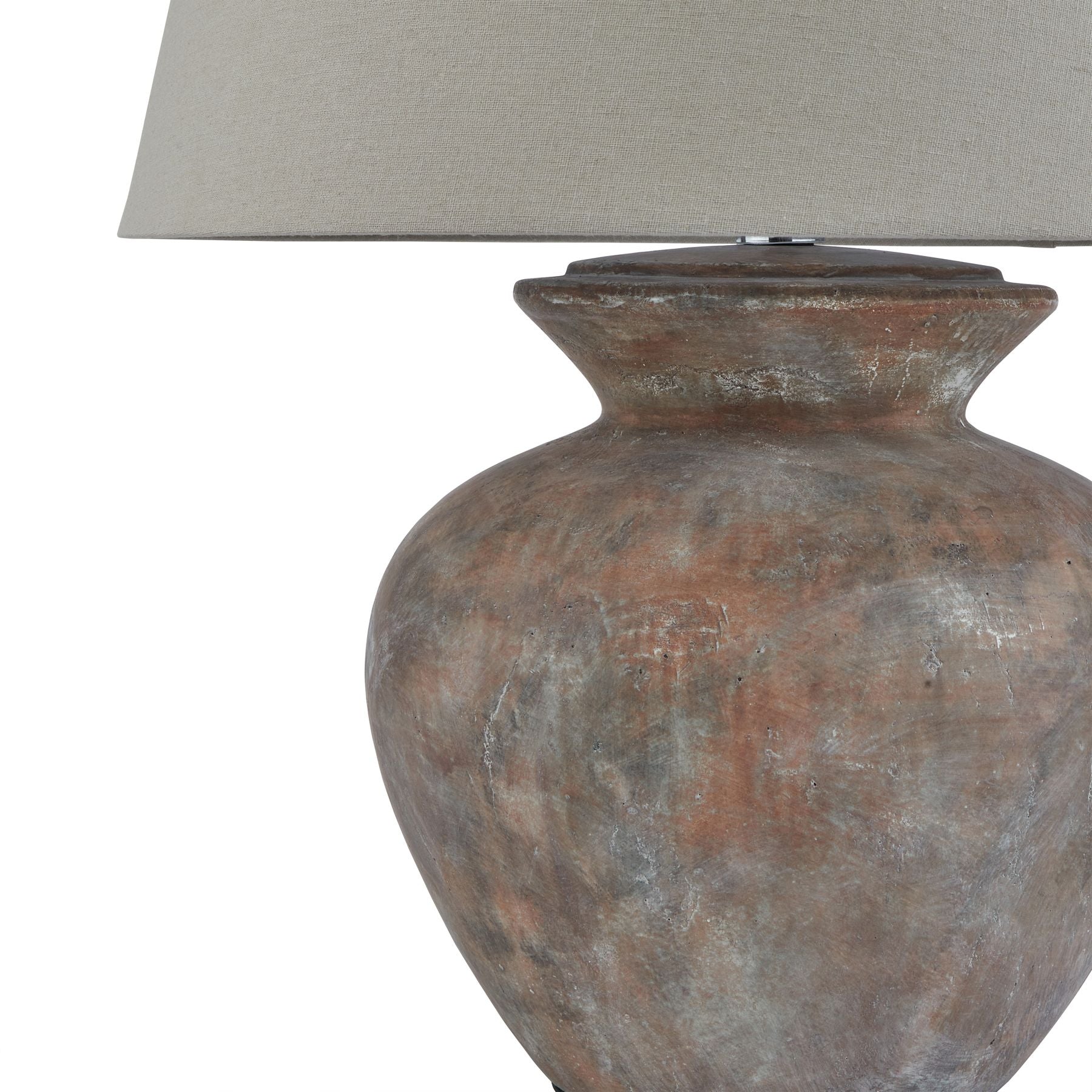Novae Brown Round Table Lamp