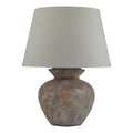 Novae Brown Round Table Lamp