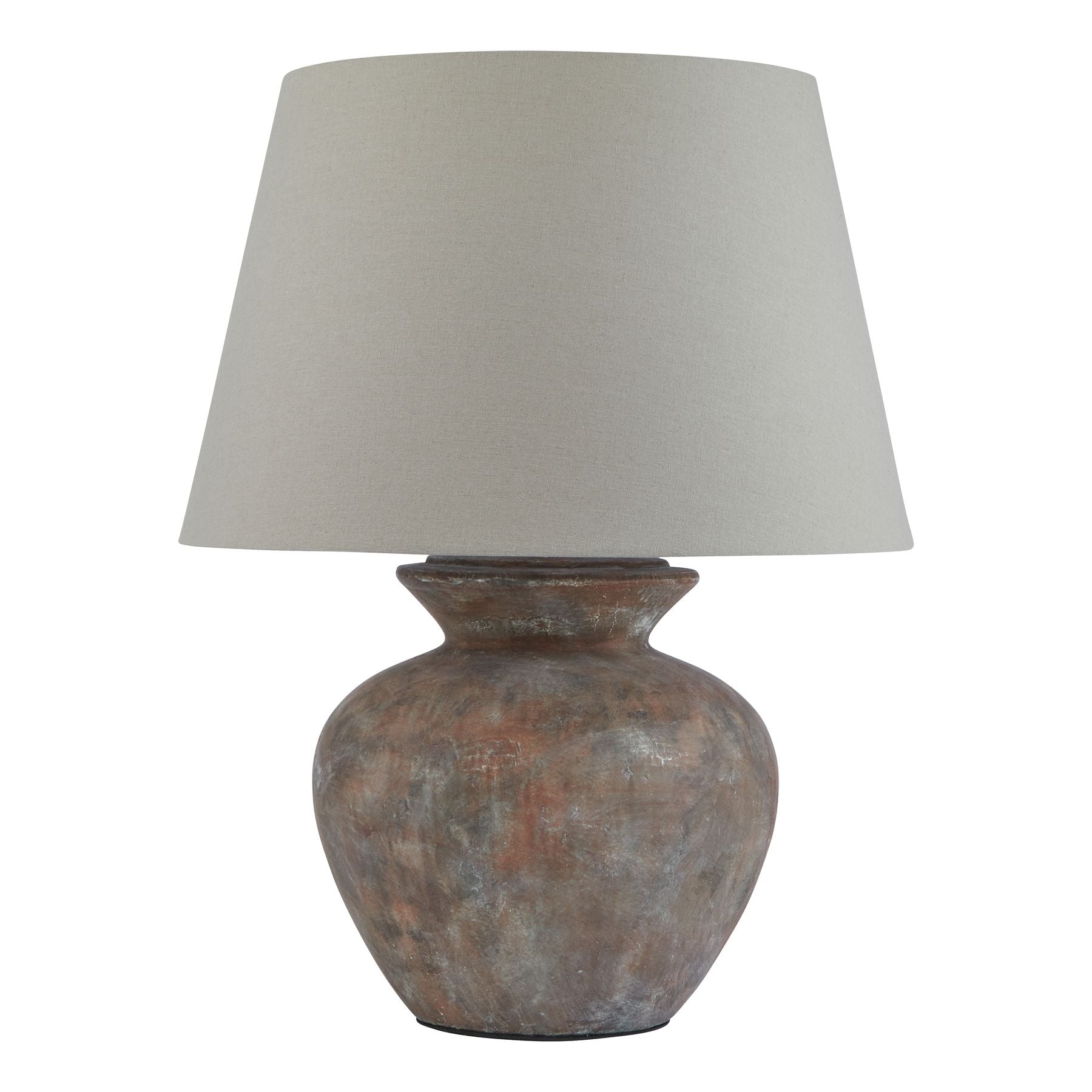 Novae Brown Round Table Lamp