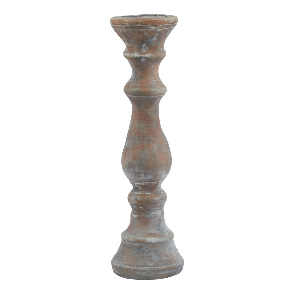 Novae Brown Column Candle Holder - Large