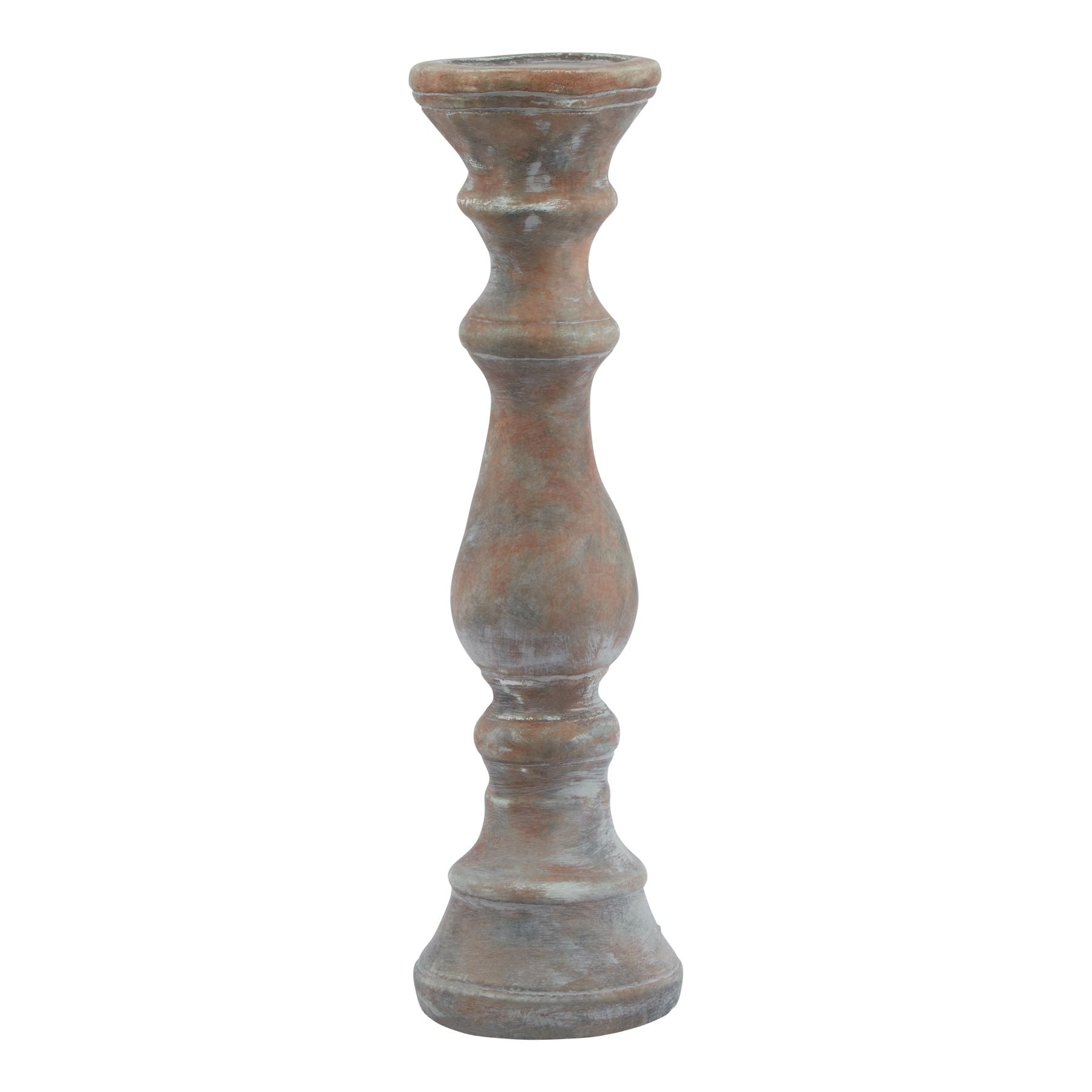 Novae Brown Column Candle Holder - Large