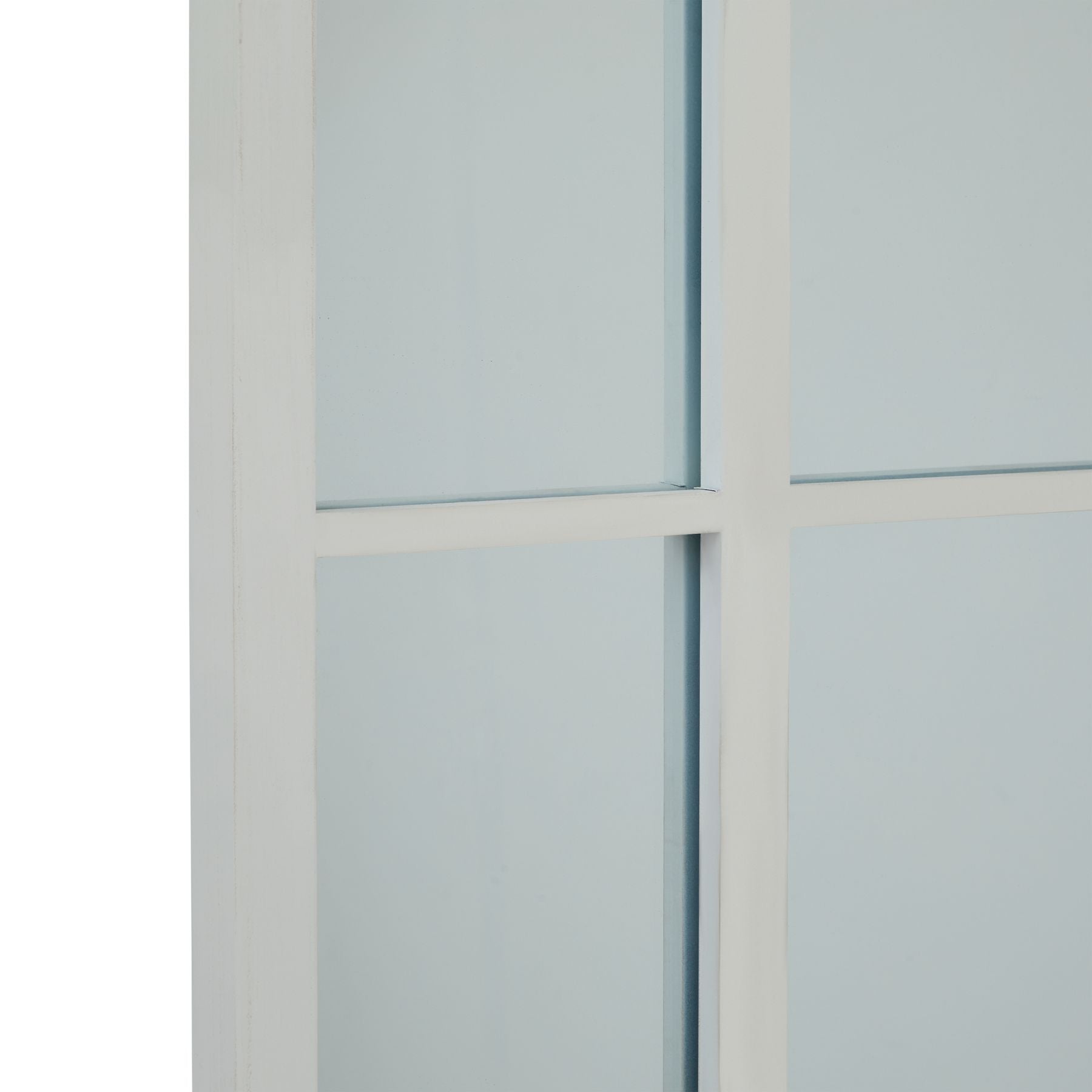 Sabine White Arched Window Mirror - Large