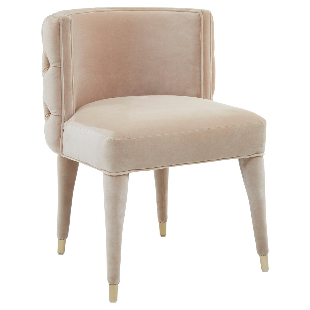 Siena Velvet Dining Chair - Beige