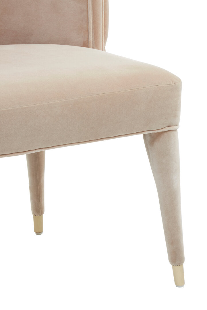 Siena Velvet Dining Chair - Beige