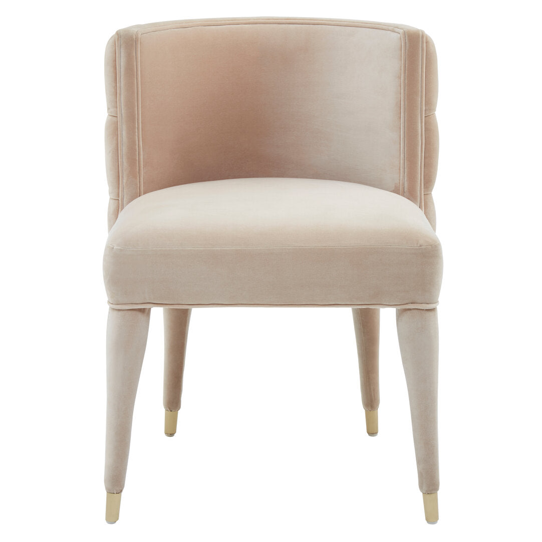 Siena Velvet Dining Chair - Beige