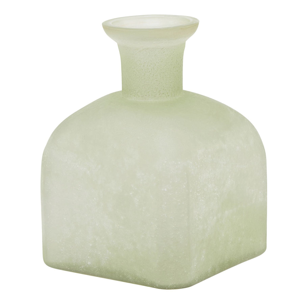 Muse Sage & Brass Candle Holder Vase -  Medium
