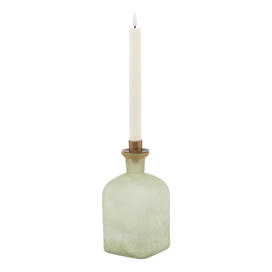 Muse Sage & Brass Candle Holder Vase - Large