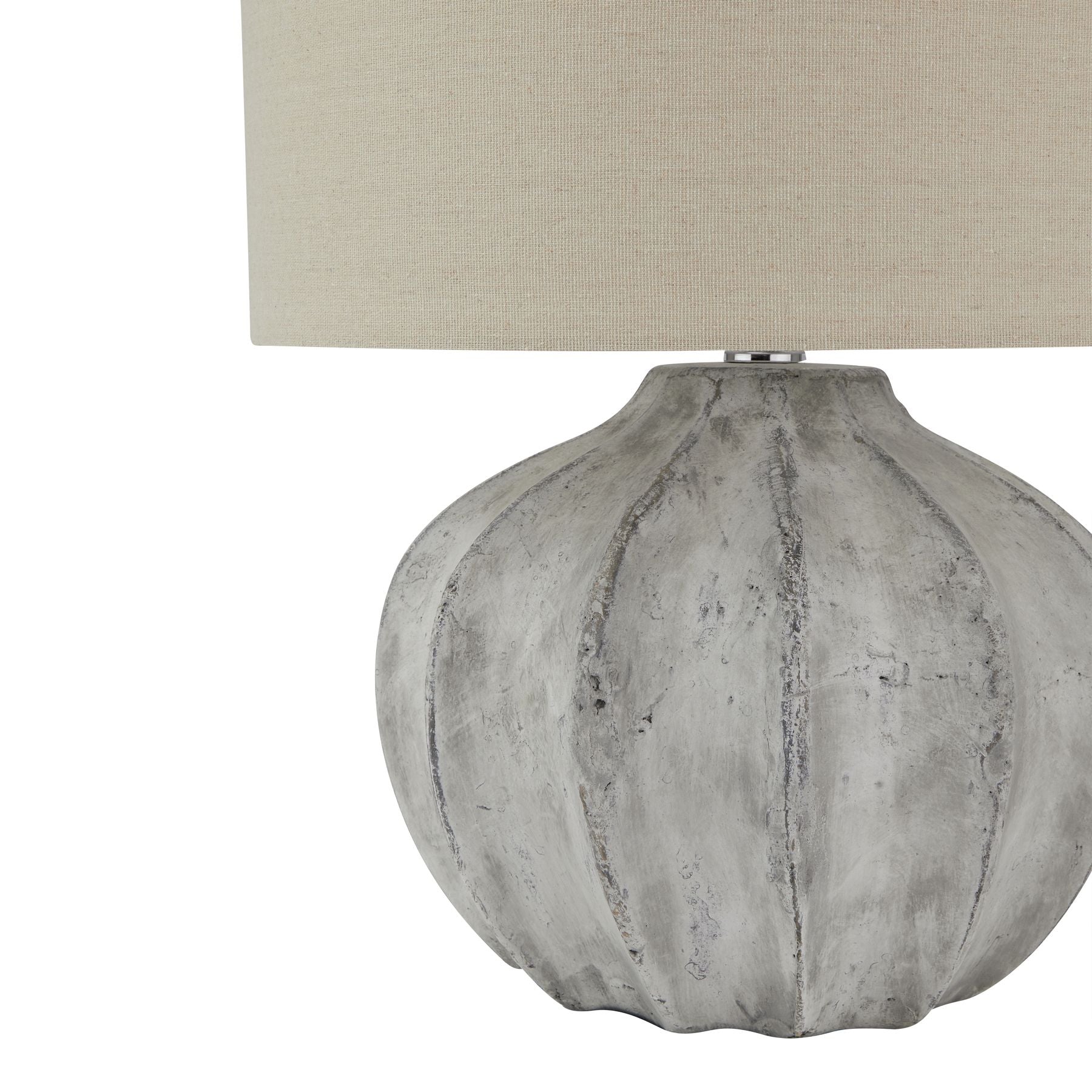 Sunvale Antique White Flute Lamp