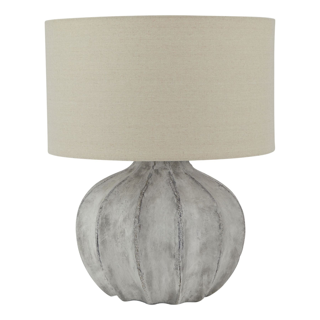 Sunvale Antique White Flute Lamp