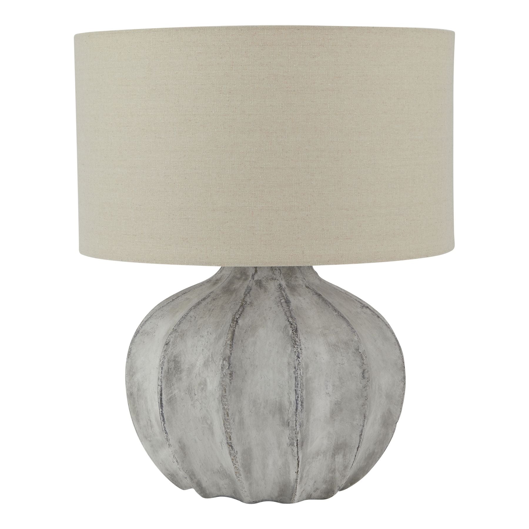 Sunvale Antique White Flute Lamp