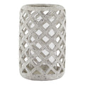 Esmara Grey Stone Effect Hurricane Lantern - Large