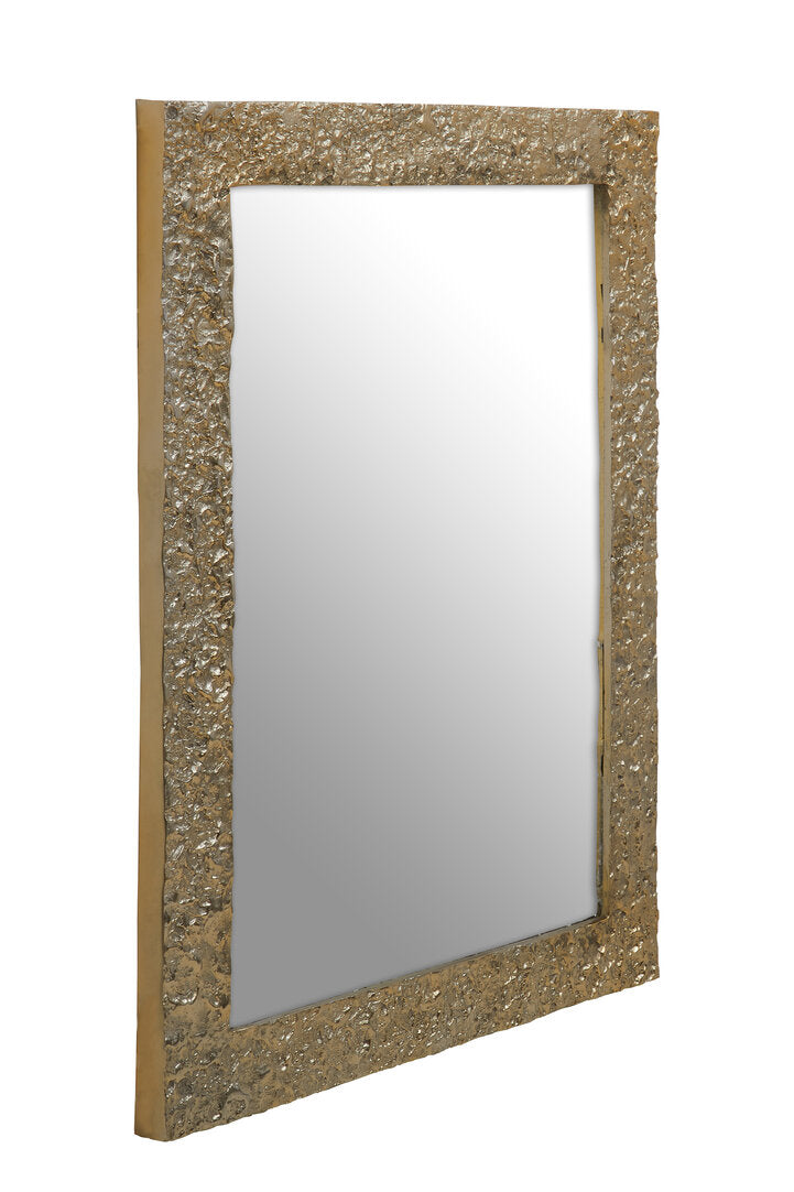 Wailea Textured Gold Finish Mirror