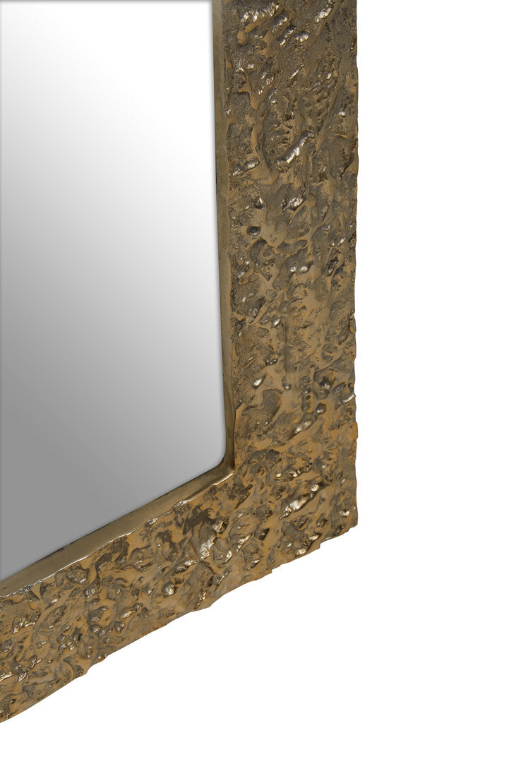 Wailea Textured Gold Finish Mirror