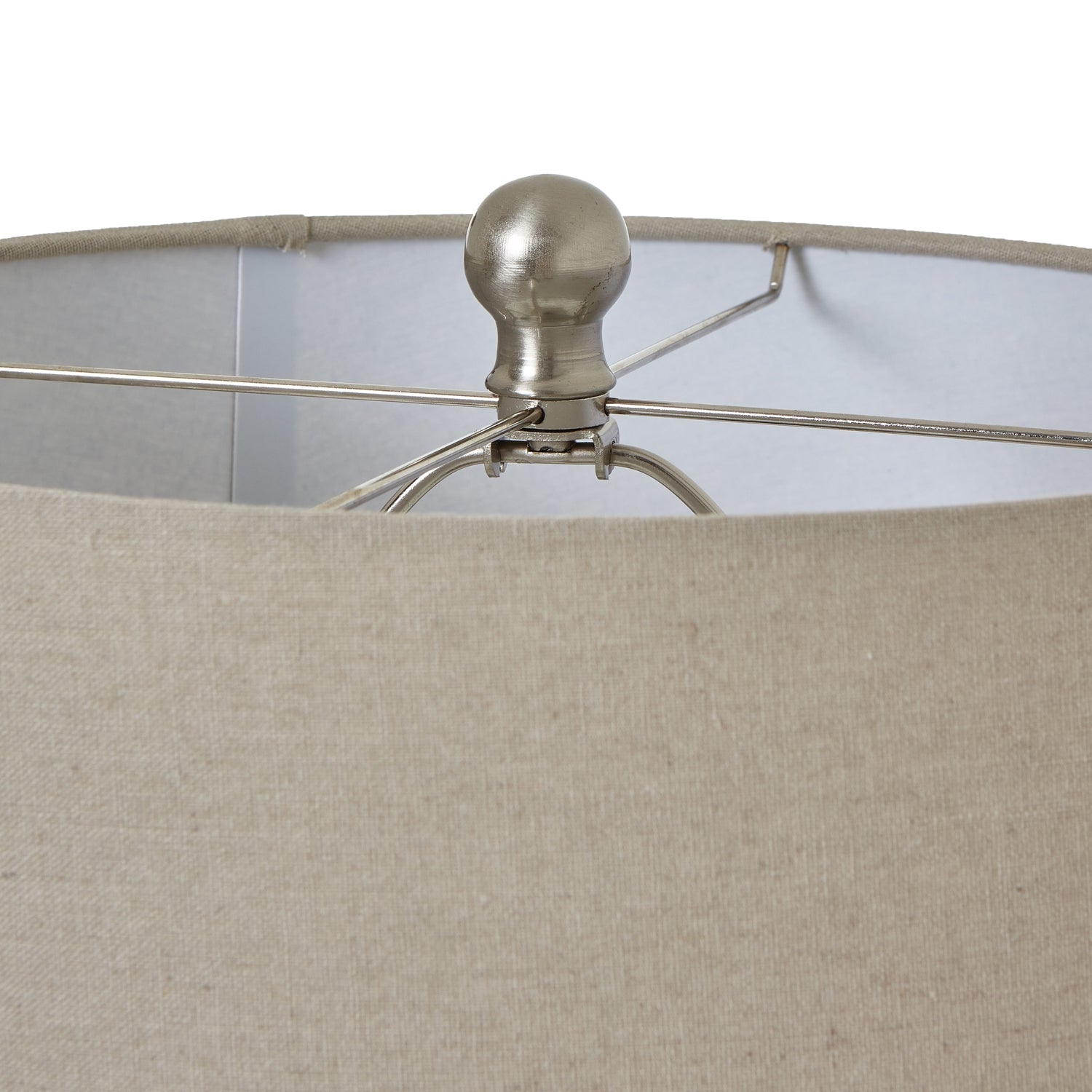 Novae Ceramic Lamp With Linen Shade