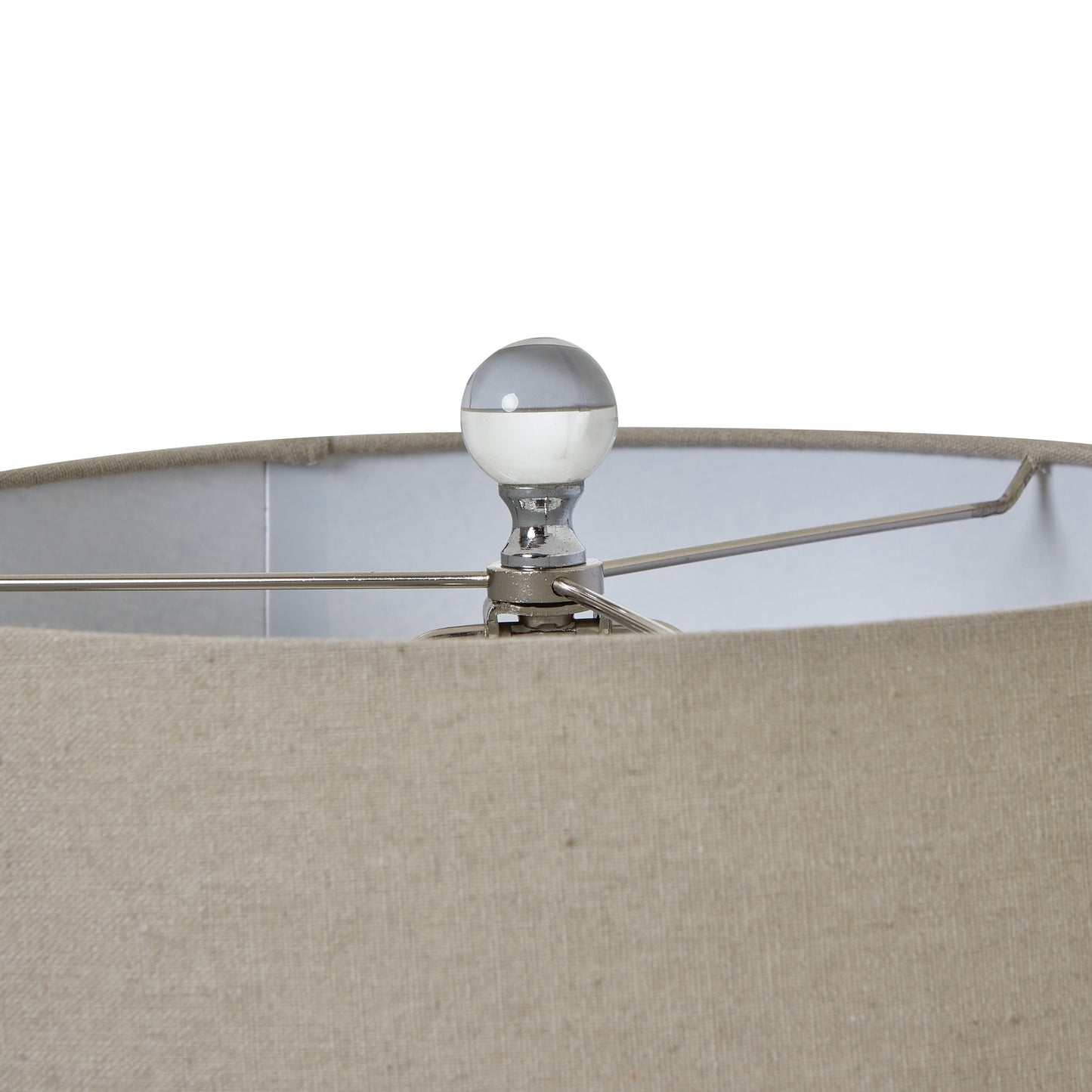 Aurelia Grey Glass Table Lamp