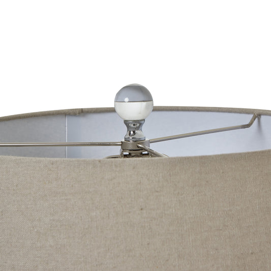 Aurelia Grey Glass Table Lamp