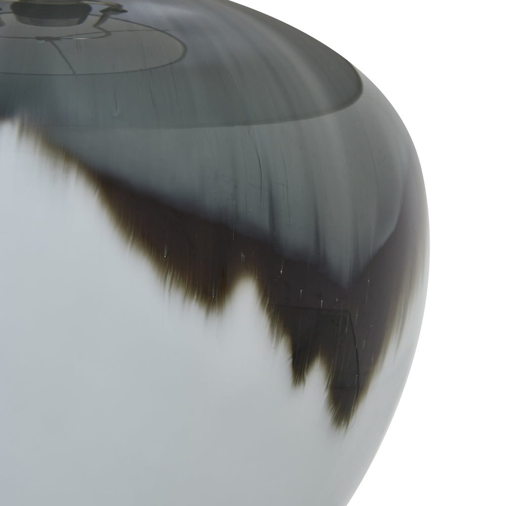 Aurelia Grey Glass Table Lamp