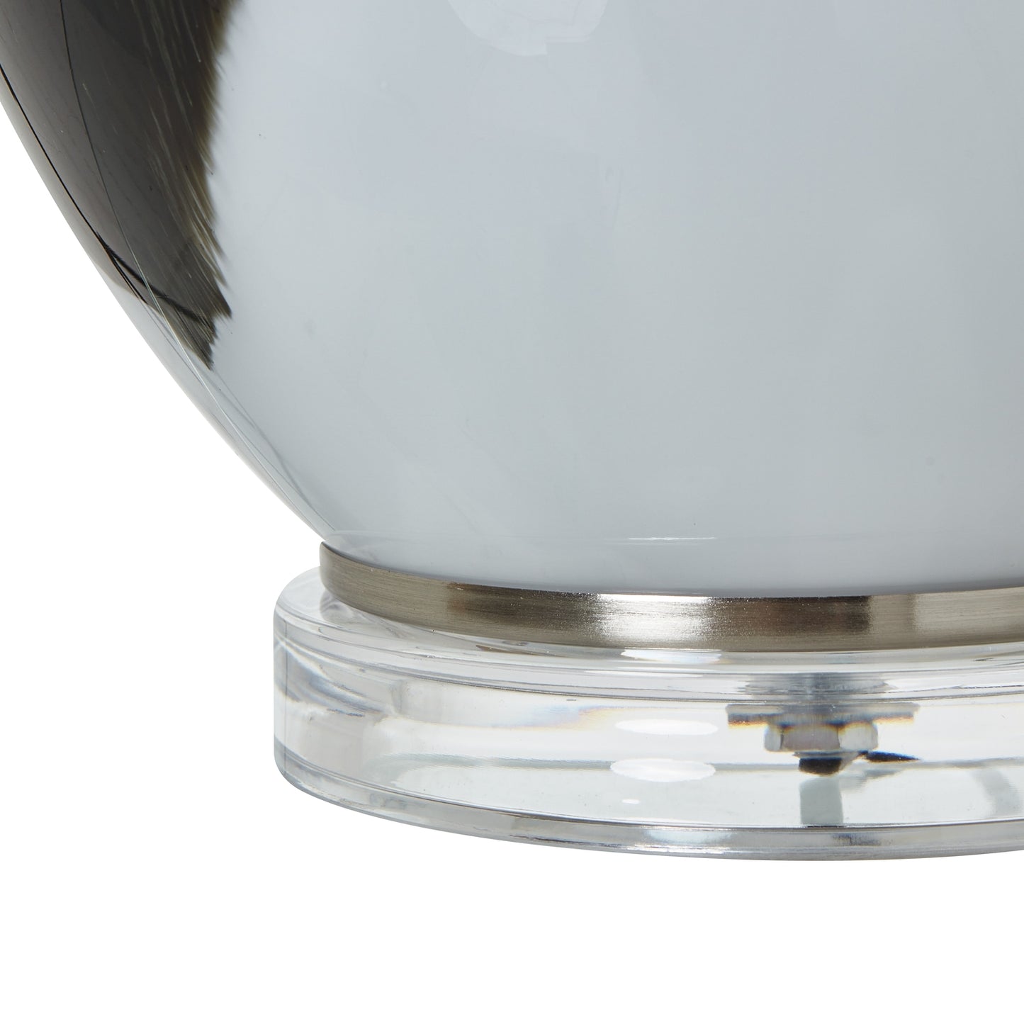Aurelia Grey Glass Table Lamp