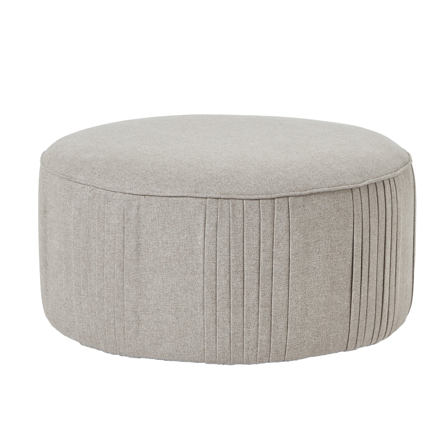 Ember Swivel Ottoman In Oatmeal Twill