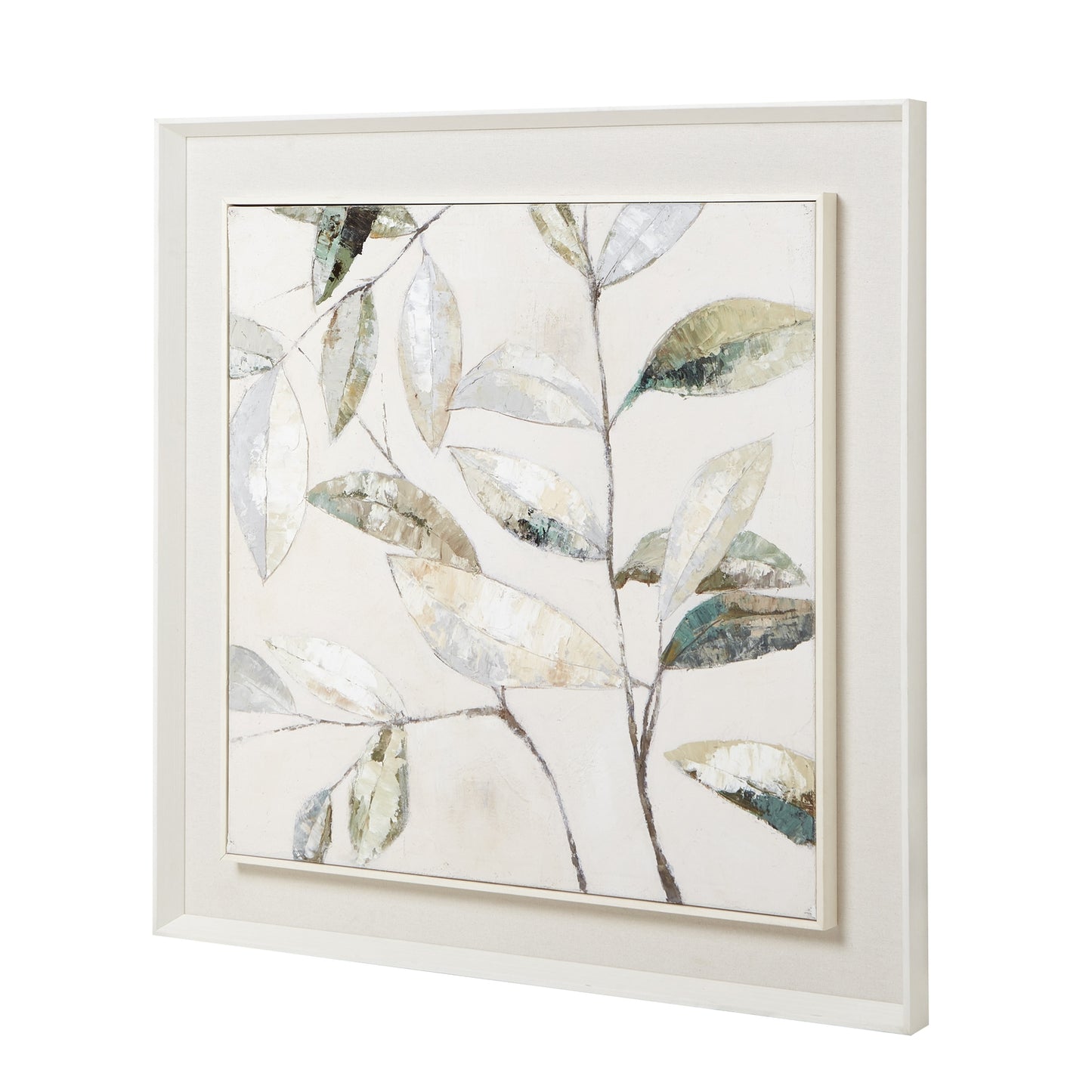 Newport Leaf Framed Painting On Canvas I