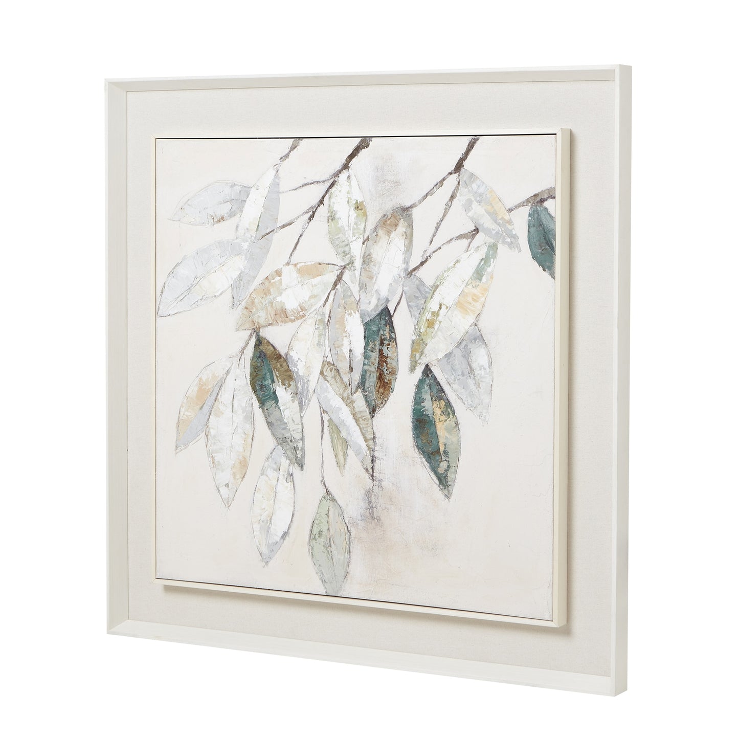 Newport Leaf Framed Painting On Canvas II