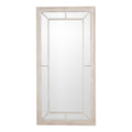 Kaia Washed Wood Framed Window Mirror - Large