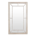 Edena Washed Wood Framed Window Mirror