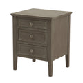 Mercer Three Drawer Bedside Table