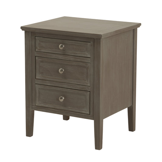 Mercer Three Drawer Bedside Table