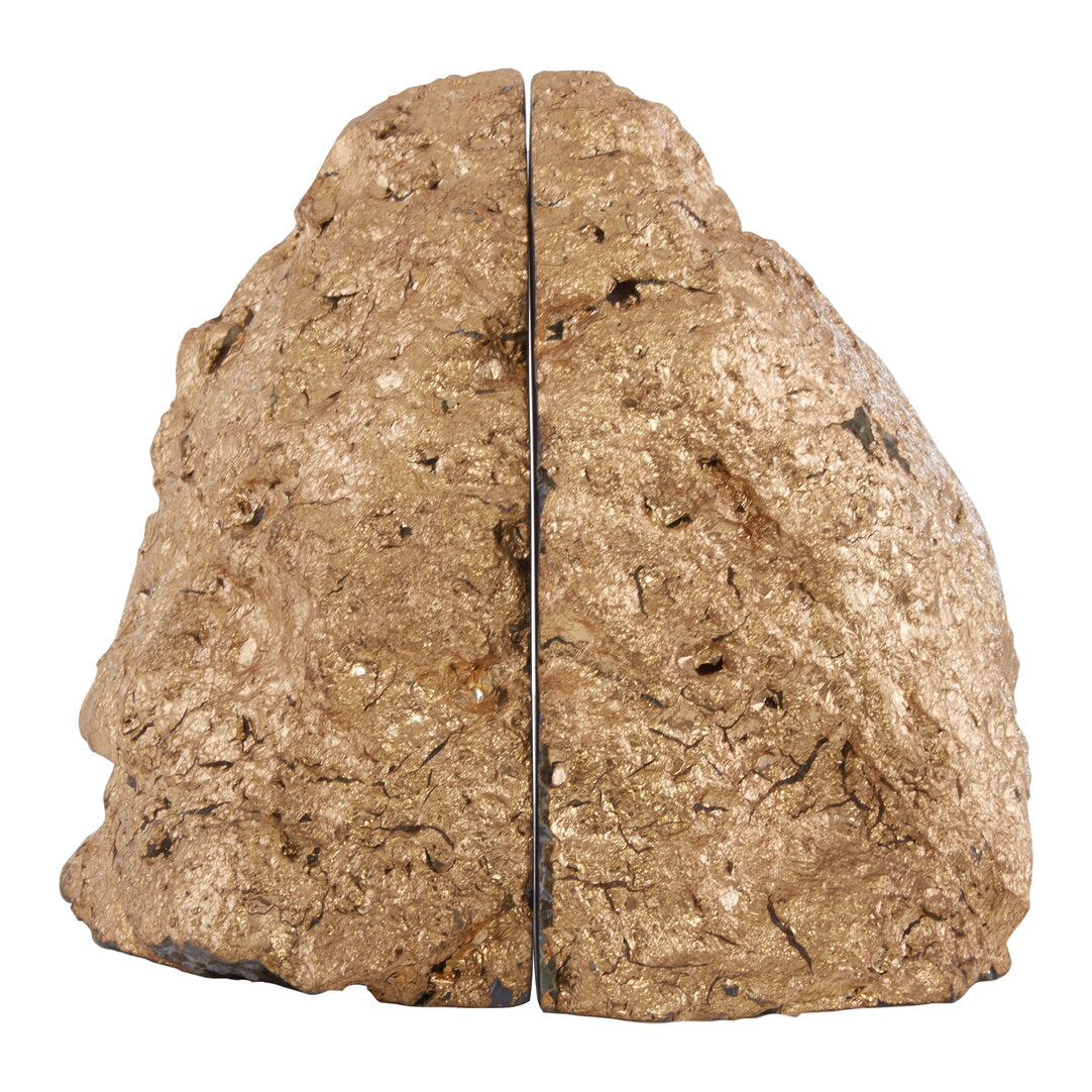 Lumi Grey and Gold Bookends