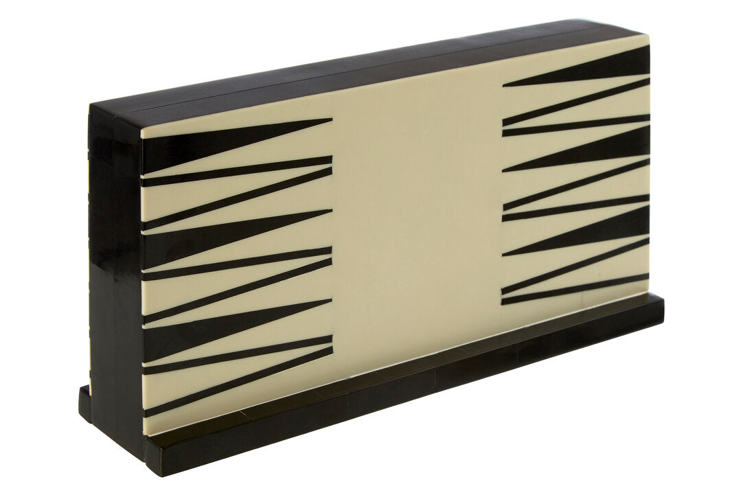 Byford Foldable Backgammon Set - Black and White