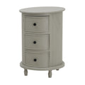 Delphine 3 Drawer Round Side Table