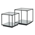 Barnard Black Framed Set Of 2 Side Tables