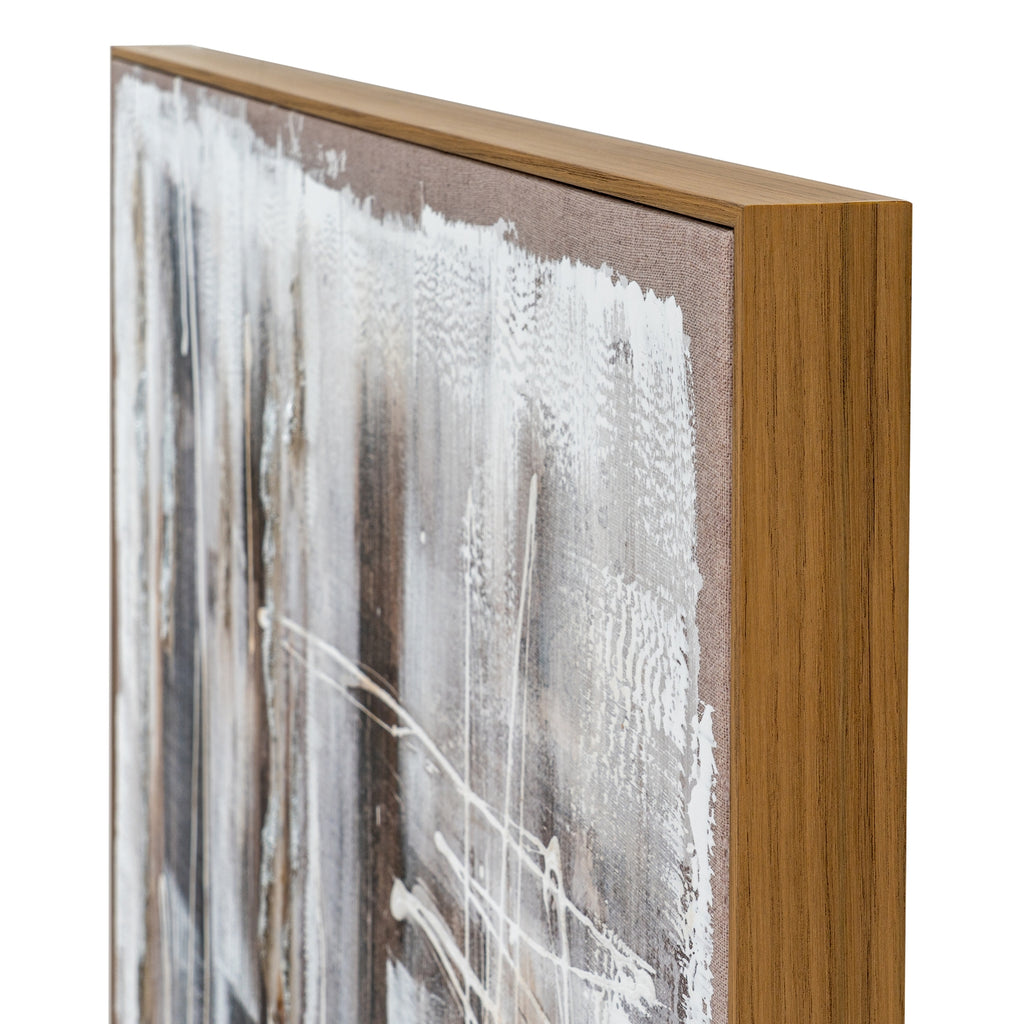 Beaumont Hand Painted Canvas In Frame