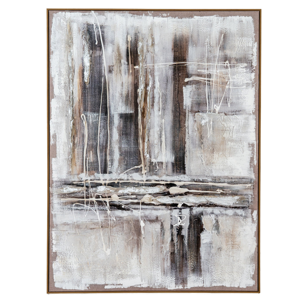 Beaumont Hand Painted Canvas In Frame